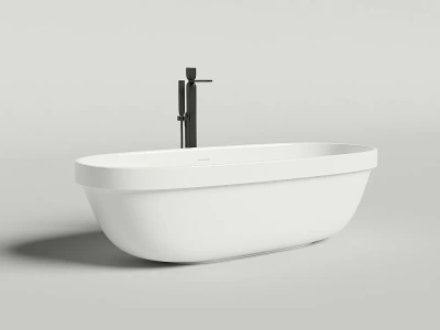Ванна Salini Greca IN S-Stone 104821MRH 180x80 белая/снаружи RAL матовая