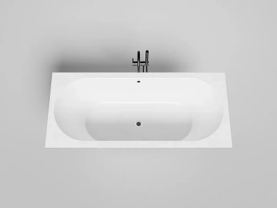 Ванна Salini Ornella AXIS S-Sense 103413MRF 170x75 белая/полностью RAL матовая