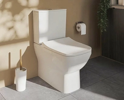 Унитаз Vitra INTEGRA SQUARE 9833B003-7204 безободковый, с бачком, с крышкой микролифт