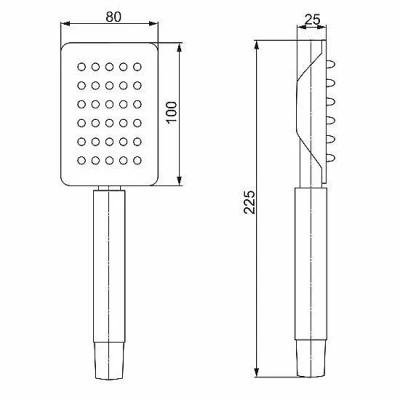 Душевая лейка PAINI Aversa AVCR155 хром