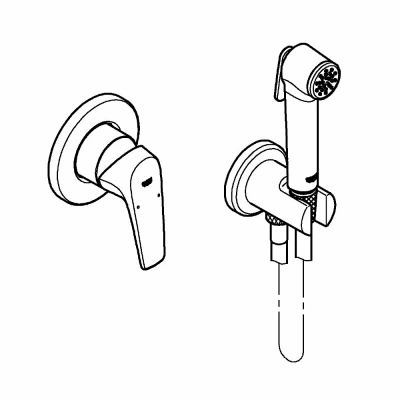 Гигиенический душ Grohe Bauflow 29328000 хром