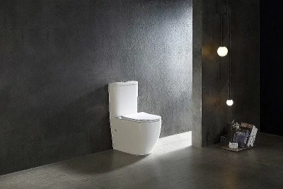 Унитаз-компакт SantiLine SL-5026  безободковый, слив торнадо, с бачком, с крышкой микролифт,белый