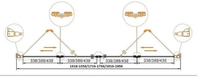 Душевая дверь Cezares ELENA-BS-22-200-C-Cr стекло прозрачное/профиль хром