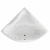 Ванна акриловая EXCELLENT Glamour ULTRA WAEX.GLA15.ULTRA.GL 150x150 белая с гидромассажем