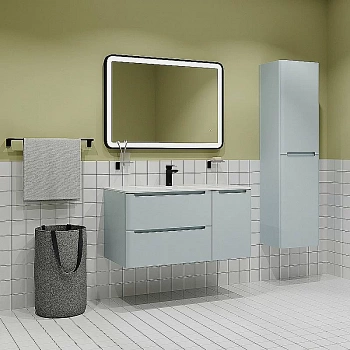 Тумба с раковиной Iddis Edifice 100 EDI10B0i95K голубая