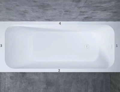 Ванна S-Stone Salini Orlanda Kit 102125M 160x70 матовая