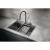 Мойка кухонная Milacio Denia 68 Steel MC.77419 вороненая сталь Мойка кухонная Milacio Denia 68 Steel MC.77419 вороненая сталь