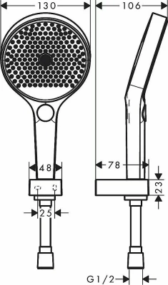 Душевая гарнитура Hansgrohe Rainfinity 26851700