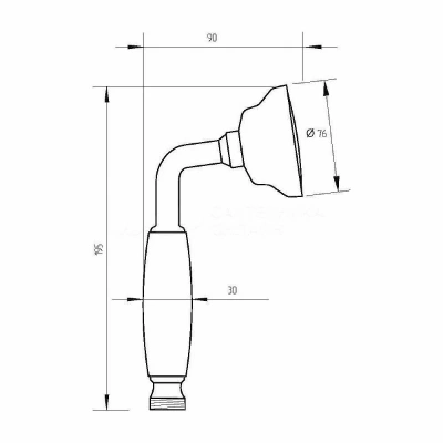 Душевая лейка Webert SHOWER SET AC0428065 бронза