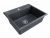 Кухонная мойка Paulmark STEPIA 60 + коландер ADVANCE PM115951-DG+A375-BS графит