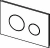 Кнопка для инсталляции TECE Loop 9240656 черный/хром