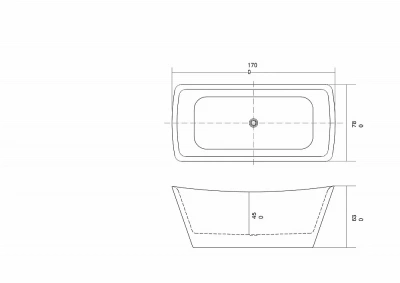 Ванна Aquatek Верса 170x78 AQ-4777 белая
