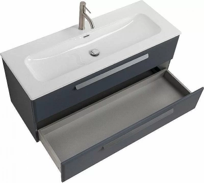 Тумба с раковиной Cezares Eco 120 ECO-CER-N-1200-2C-SO-GR-P графит