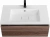 Тумба с раковиной Cezares Slider 80 SLIDER-800-1C-SO-NA орех дымчатый