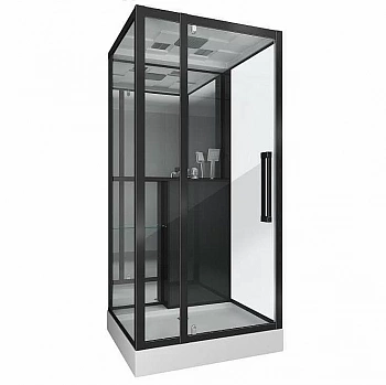 Душевая кабина Grossman GR261 90x90 прозрачная/черный