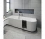 Акриловая ванна Riho Desire Velvet White 184x84 белая матовая