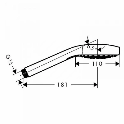 Душевая лейка Hansgrohe Verso Select Vario 26637400 хром