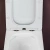 Унитаз подвесной Ceramica Nova Metric CN3007_1001M_1000 безободковый, с крышкой микролифт, с инсталляцией и кнопкой матовый хром