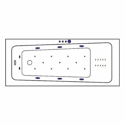Ванна акриловая Excellent Ava ULTRA NANO WAEX.AVA16.ULTRANANO.CR 160x70 белая с гидромассажем