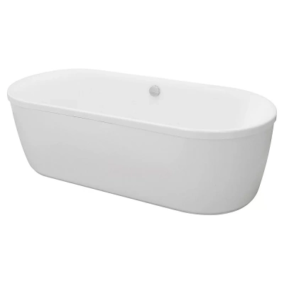 Ванна акриловая Cezares METAURO-Central-180-80-40-W-MATT