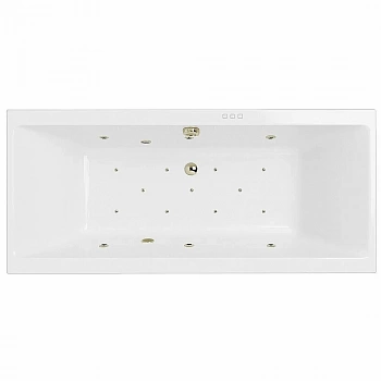 Ванна акриловая EXCELLENT Pryzmat Slim RELAX WAEX.PRY17S.RELAX.BR 170x75 белая с гидромассажем