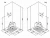 Душевой уголок Vitra ZEST 90x90 черный/прозрачный