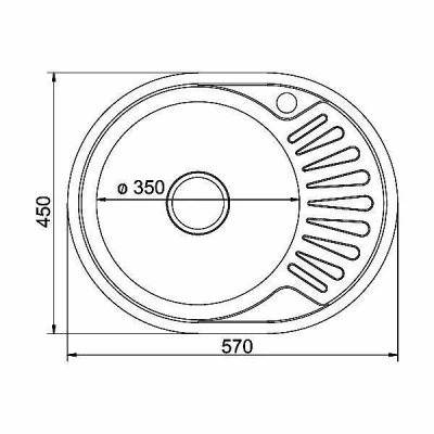 Мойка кухонная MIXLINE ML 533710 хром