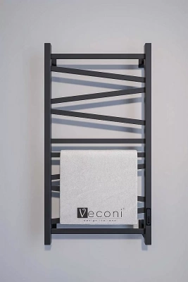Полотенцесушитель электрический Veconi Barro-C B10050B-C черный