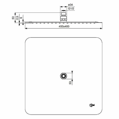 Верхний душ Ideal Standard IdealRain Luxe B0389MY