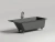 Ванна Salini Cascata KIT S-Stone 104523MRF 180x80 белая/полностью RAL матовая