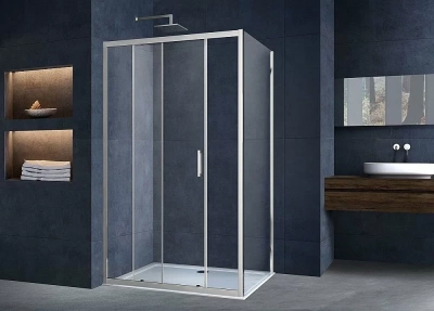 Душевой уголок Vincea ALPHA VSR-3AL 130x90 хром/текстурное