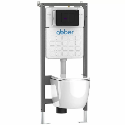 Кнопка для инсталляции ABBER AC0122SMB черная матовая