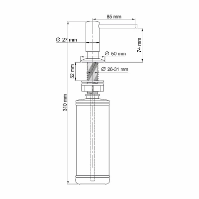Диспенсер WasserKRAFT K-75996 белый матовый