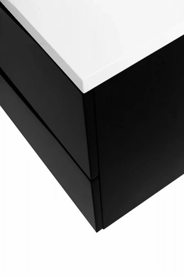 Тумба с раковиной Belbagno MARINO 120 подвесная Nero Lucido