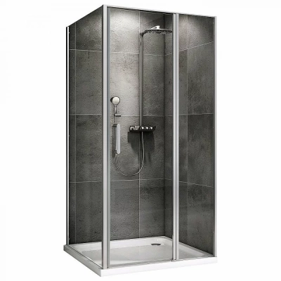 Душевой уголок ABBER Sonnenstrand AG04140S-S100 140x100 стекло прозрачное/профиль хром