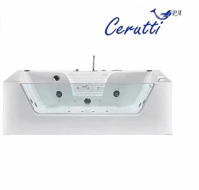 Ванна акриловая CeruttiSpa 9957 180x85 с гидромассажем белая