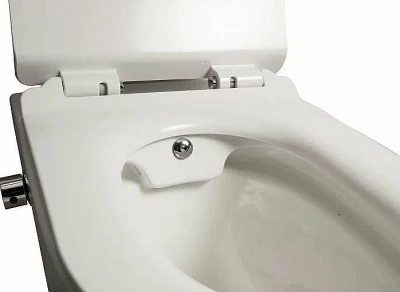 Унитаз подвесной SantiLine SL-5002SM-BD безободковый, с крышкой микролифт