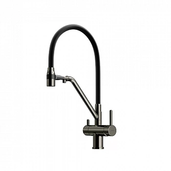 Смеситель для кухни Sancos Dora SC4003GG вороненая сталь