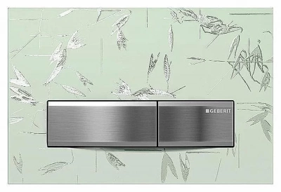 Кнопка для инсталляции Geberit Sigma 50 зеленый с узором