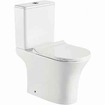 Унитаз напольный Koller Pool Edge безободковый, с крышкой микролифт, с бачком