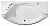 Ванна акриловая Gemy Glass Panel G9079 200х105 белая
