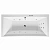 Ванна акриловая EXCELLENT Crown Grand LINE WAEX.CRG19.LINE.CR 190x90 белая с гидромассажем