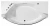 Ванна акриловая Gemy Glass Panel G9079 200х105 белая