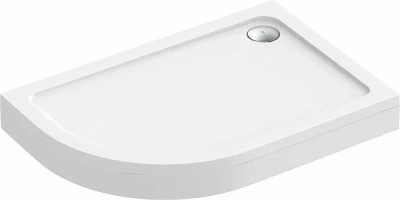 Душевой поддон Good Door Раунд 120x80 правый белый