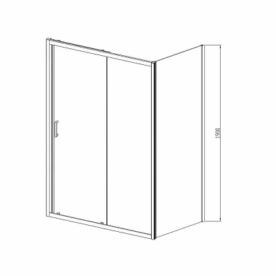 Душевой уголок Vincea ALPHA VSR-3AL 130x90 хром/текстурное