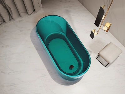 Ванна Abber Kristall AT9706Aquamarin 170x80 бирюзовая прозрачная