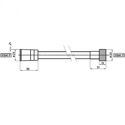 Душевой шланг Bossini Cromolux A00158B.030.1 хром