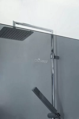 Душевое ограждение Cezares Liberta L-1-110 серый/профиль хром