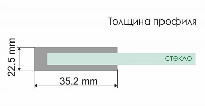 Шторка для ванны Wasserkraft Dill 61S02-80WS 80х140