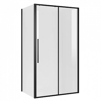 Душевой уголок Niagara Nova NG-84-14AB+NG-A80B-34 140х80 стекло прозрачное/профиль черный матовый